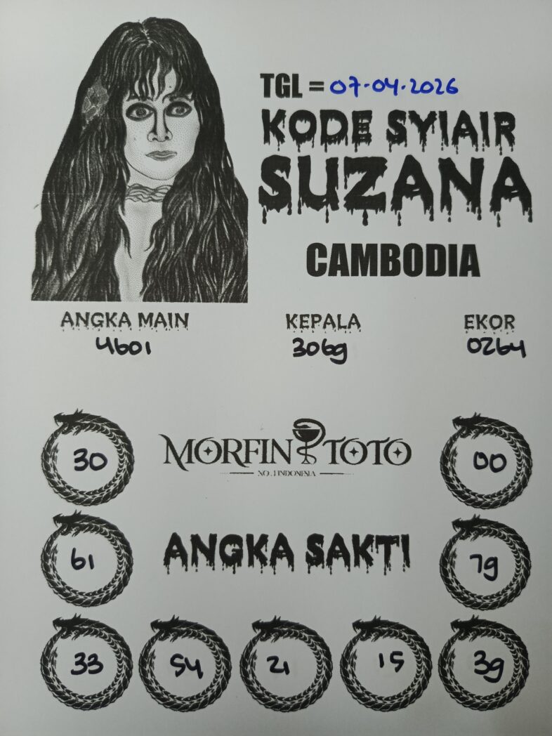 SYAIR TOGEL SUZANA CAMBODIA 07 APRIL 2026