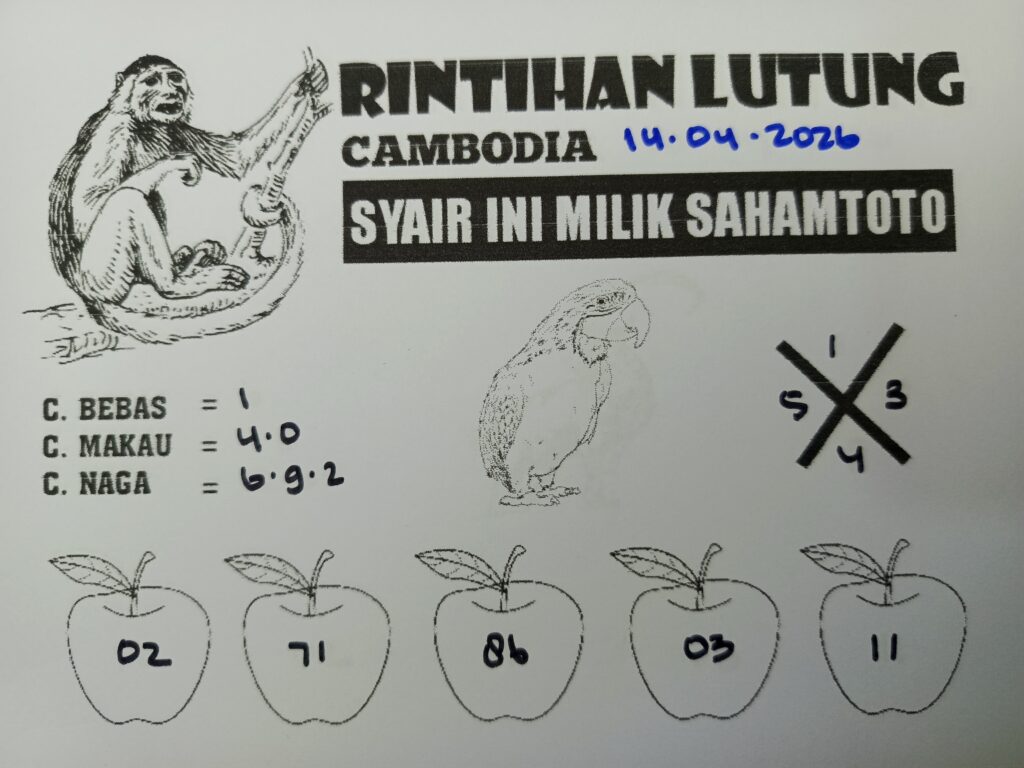 Syair Rintihan Lutung CAMBODIA Pools Hari ini SELASA 14 April 2026