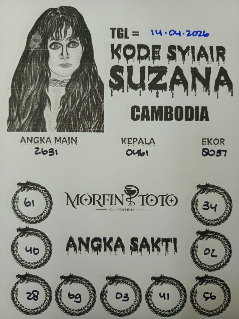 SYAIR TOGEL SUZANA CAMBODIA 14 APRIL 2026