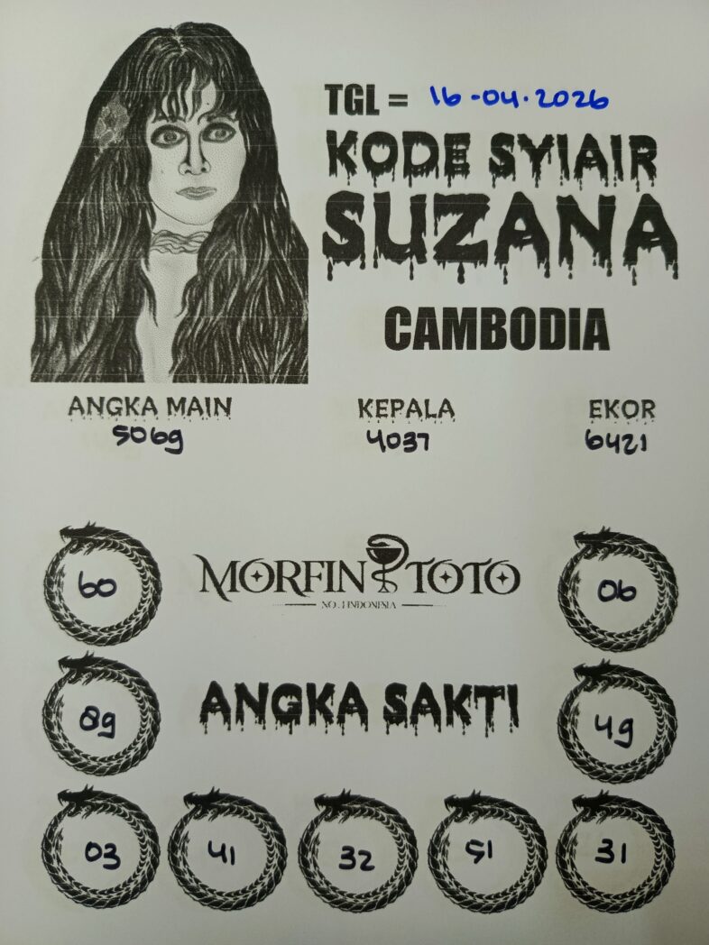 SYAIR TOGEL SUZANA CAMBODIA 16 APRIL 2026