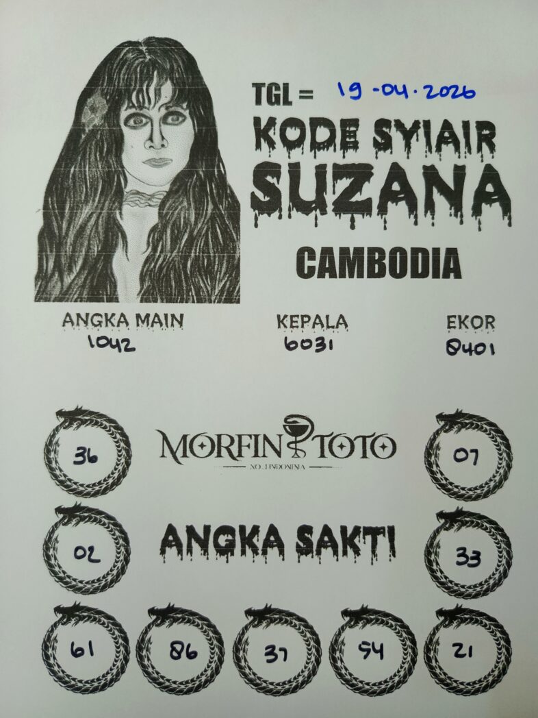 SYAIR TOGEL SUZANA CAMBODIA 19 APRIL 2026