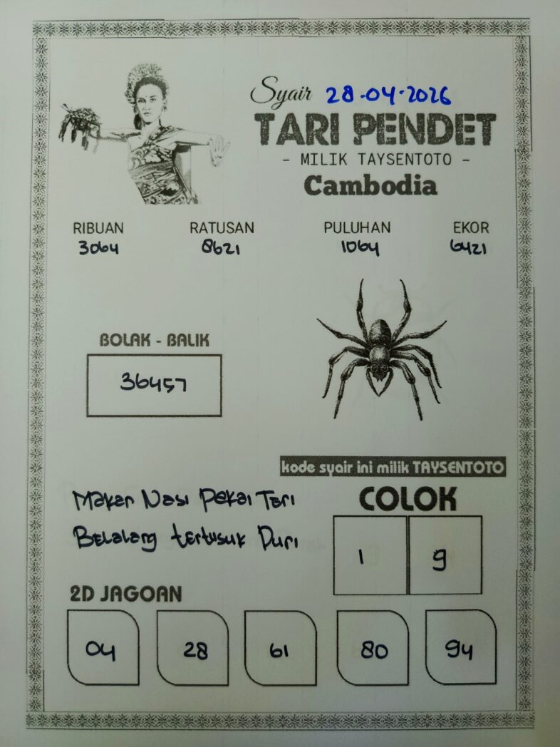 Syair Tari Pendet Cambodia Hari Ini Cambodia, 28 April 2026