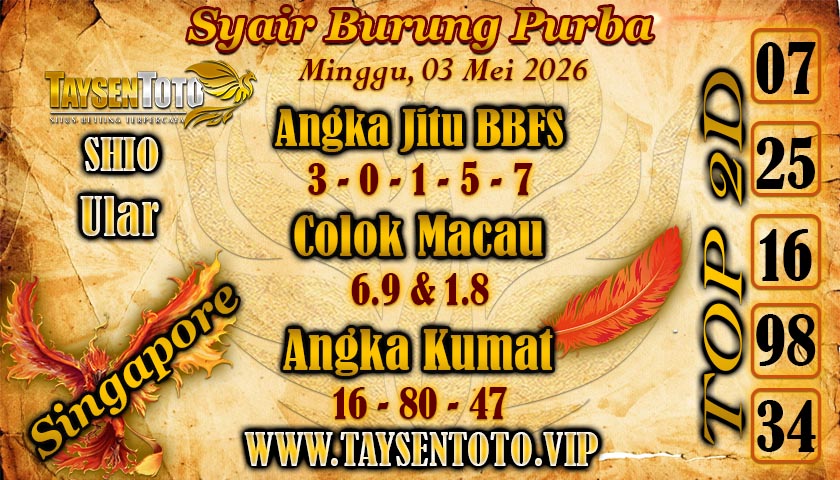 Syair Burung Purba Hari Minggu, 03 Mei 2026
