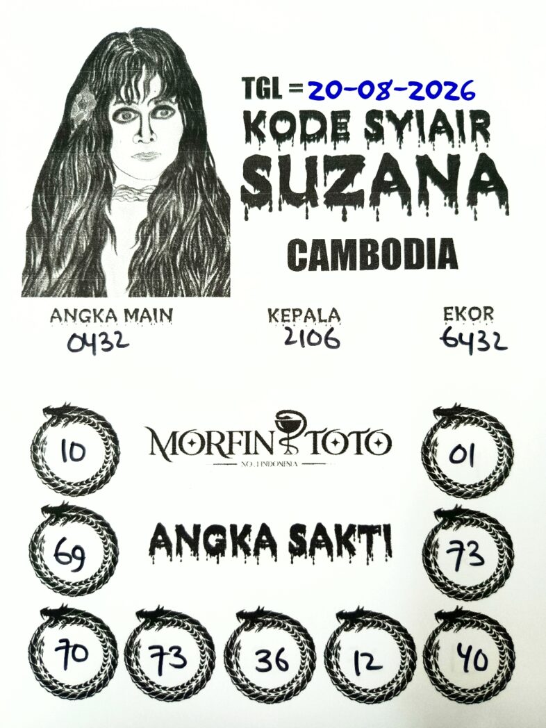 SYAIR TOGEL SUZANA CAMBODIA 20 AGUSTUS 2026