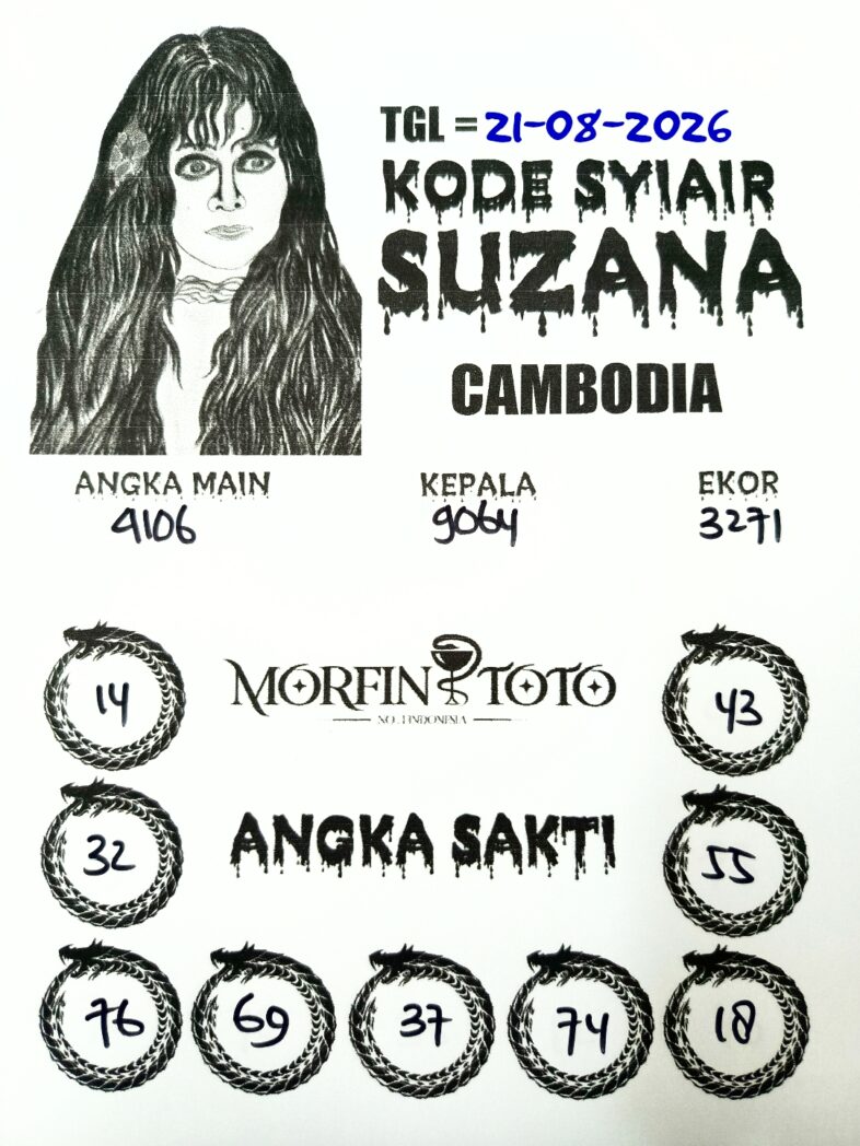 SYAIR TOGEL SUZANA CAMBODIA 21 AGUSTUS 2126