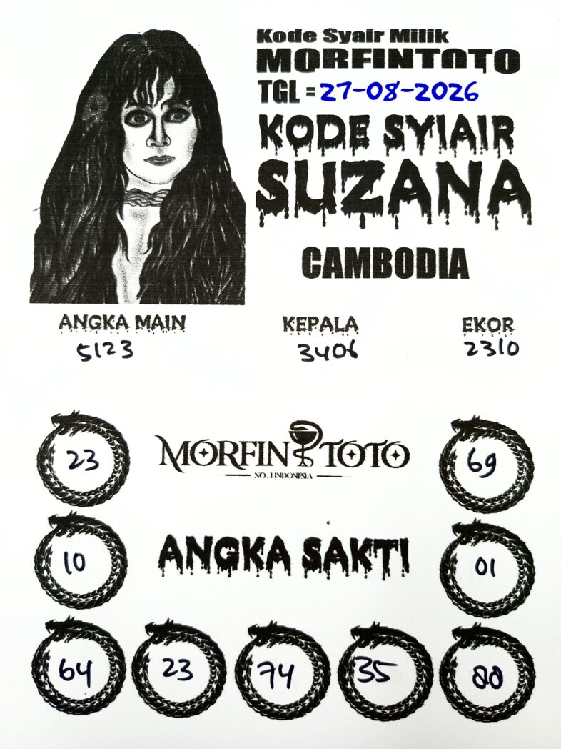 SYAIR TOGEL SUZANA CAMBODIA 27 AGUSTUS 2026