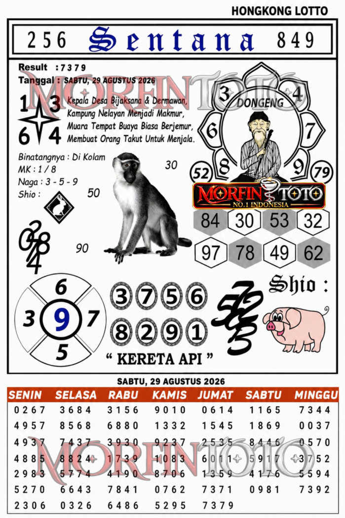 SYAIR TOGEL SENTANA HONGKONG LOTTO 29 AGUSTUS 2026