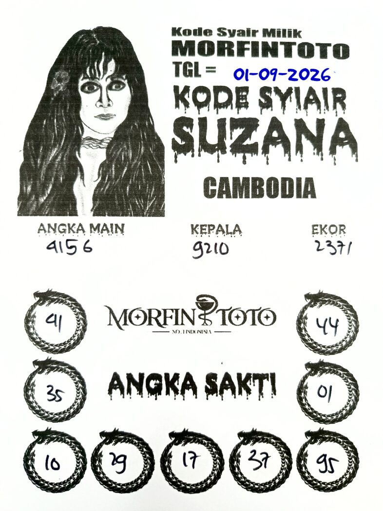 SYAIR TOGEL SUZANA CAMBODIA 01 SEPTEMBER 2026